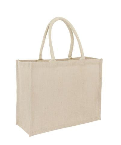 Striped Stripes Chunky Linen Tote Organic Jute Bag in Khaki Beige | Jute  bags, Bags, Tote bags online